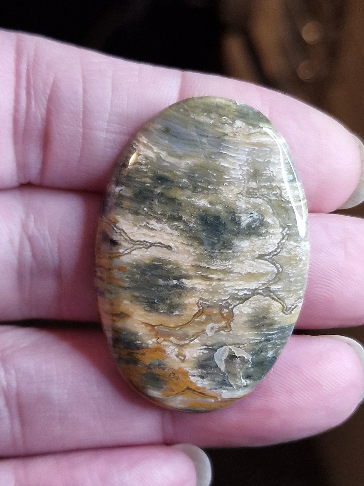 44x29mm Ocean jasper cabochon