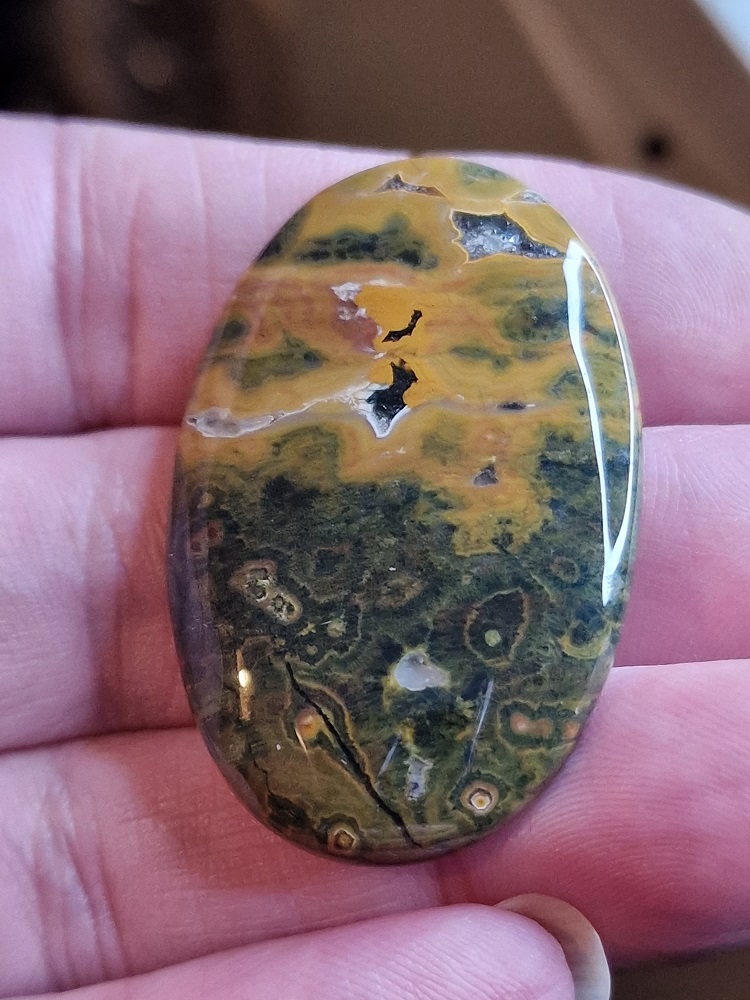 44x28mm Ocean jasper cabochon