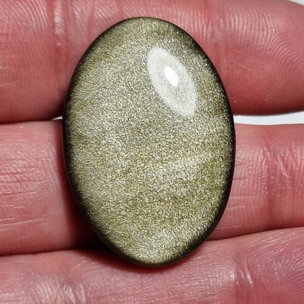 35x24mm gold sheen obsidian cabochon