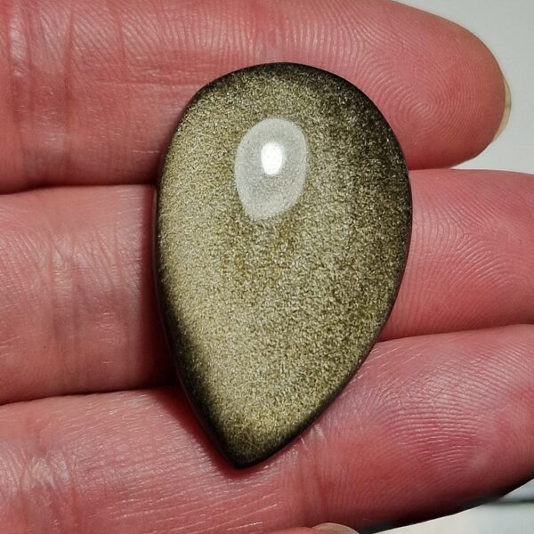37x24mm gold sheen obsidian cabochon