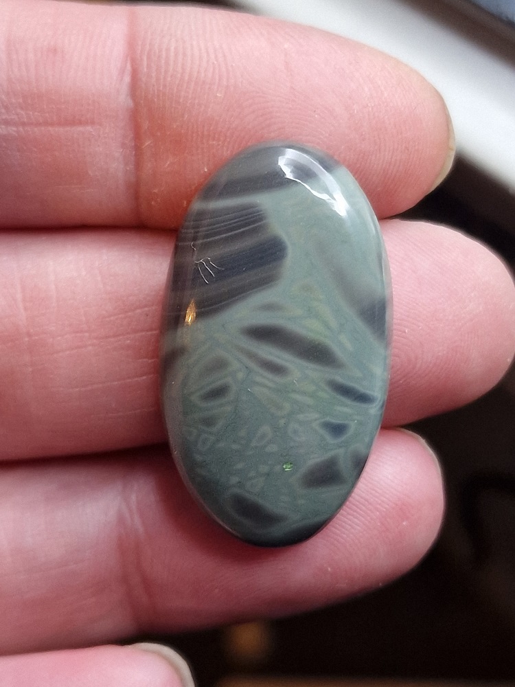 34x20mm spiderweb jasper cabochon