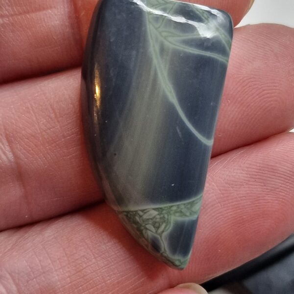 37x20mm spiderweb jasper cabochon