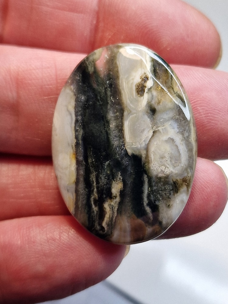 37x27mm Ocean jasper cabochon