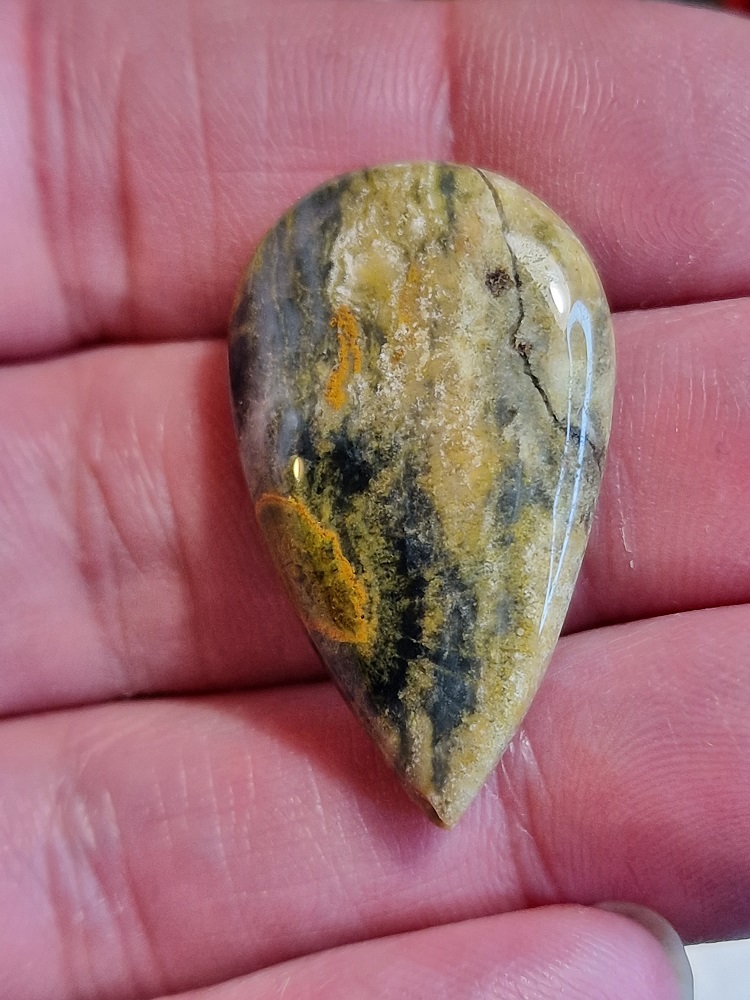 35x20mm Ocean jasper cabochon