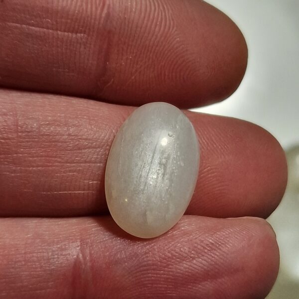 19x13mm white moonstone cabochon