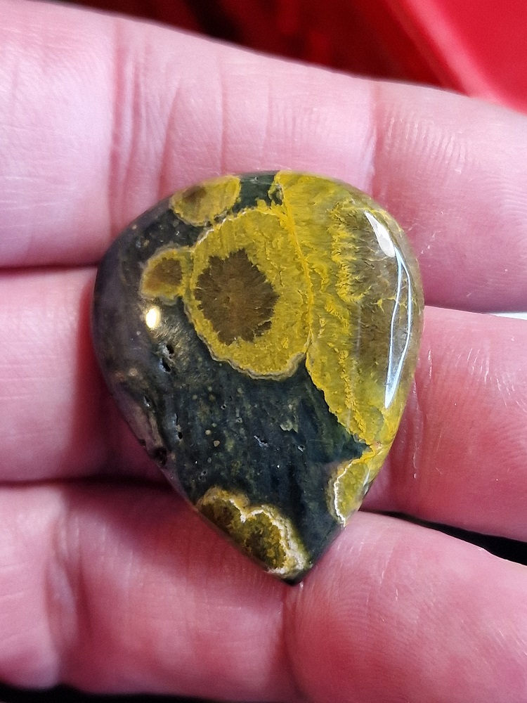 35x28mm Ocean jasper cabochon