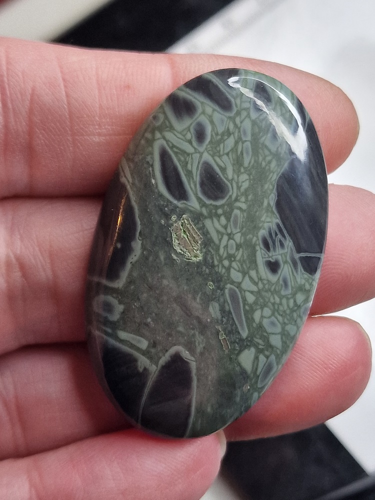 50x30mm spiderweb jasper cabochon