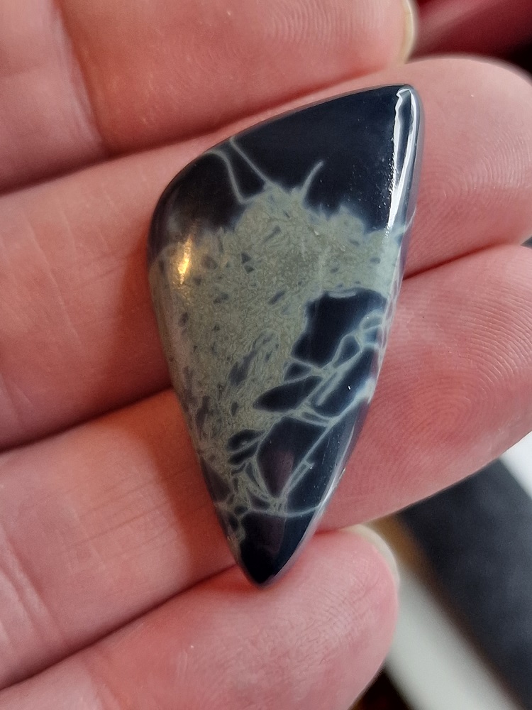 41x20mm spiderweb jasper cabochon