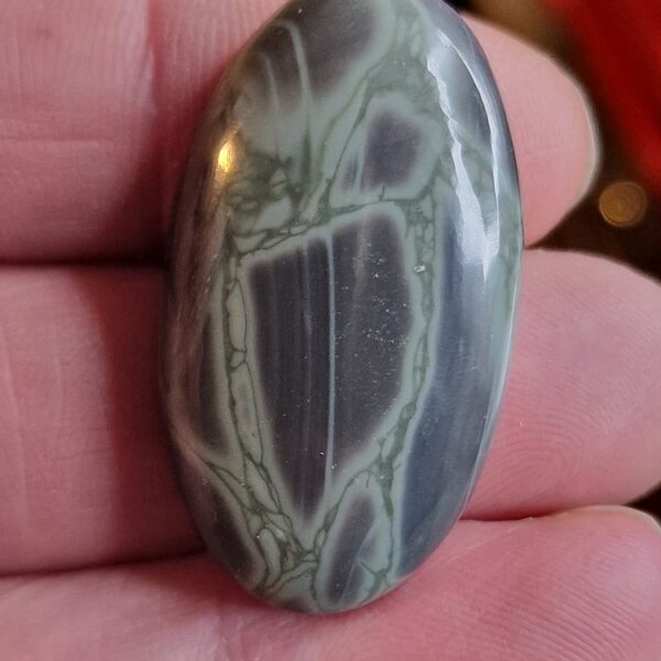37x19mm spiderweb jasper cabochon