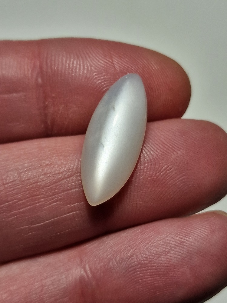 24x9mm white moonstone cabochon