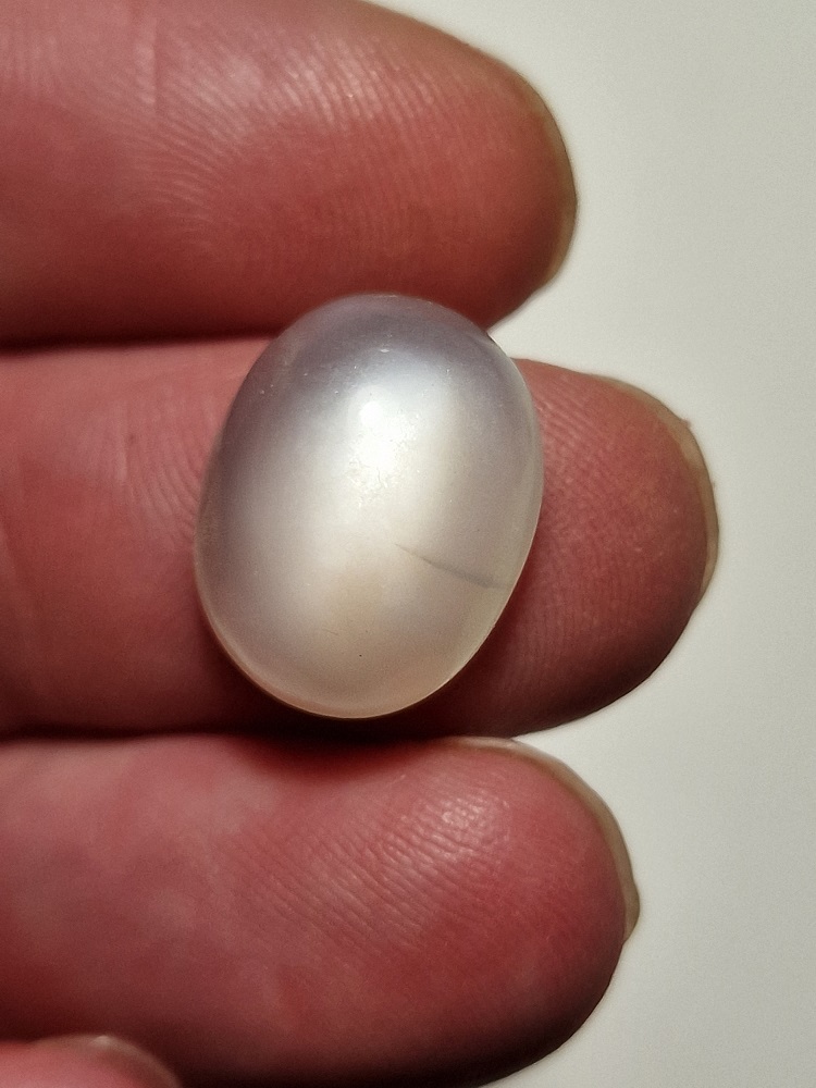 16x12mm white moonstone cabochon