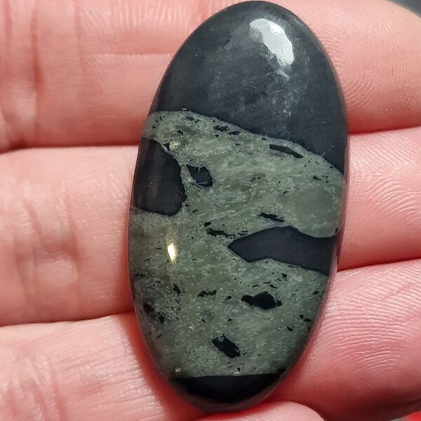 43x22mm spiderweb jasper cabochon