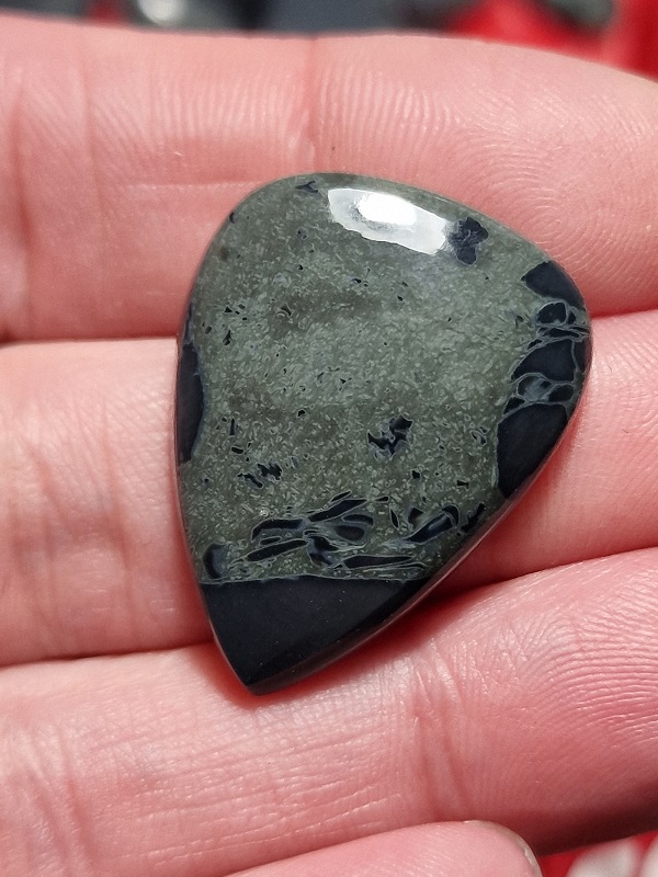 30x23mm spiderweb jasper cabochon