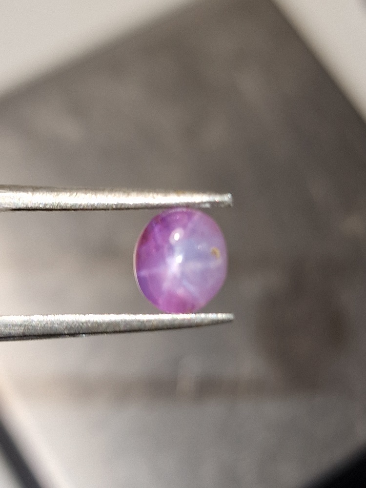 7.0x6.2x3.2mm Sri-Lankan star sapphire cabochon