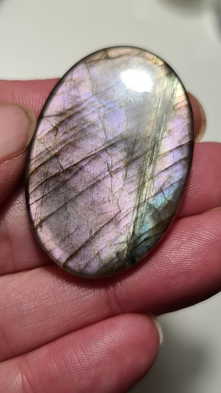 44x30mm purple labradorite cabochon
