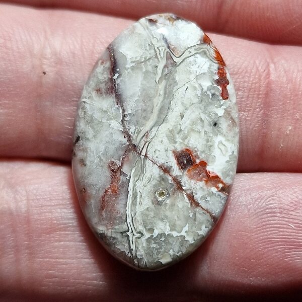 30x20mm Crazy Lace Agate cabochon