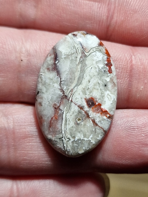 30x20mm Crazy Lace Agate cabochon