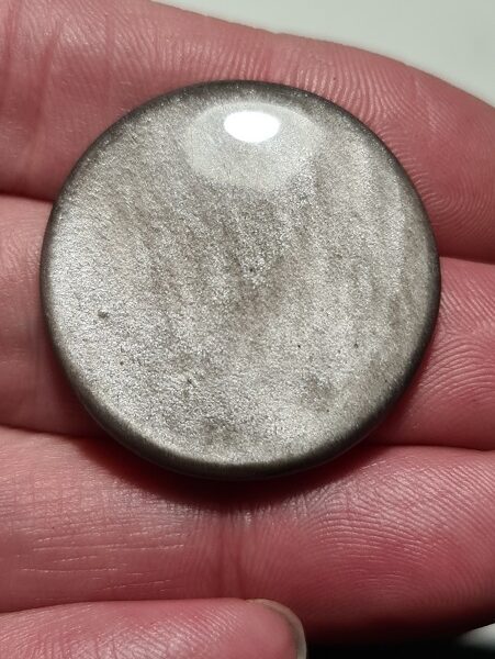 Silver sheen obosidian cabochons