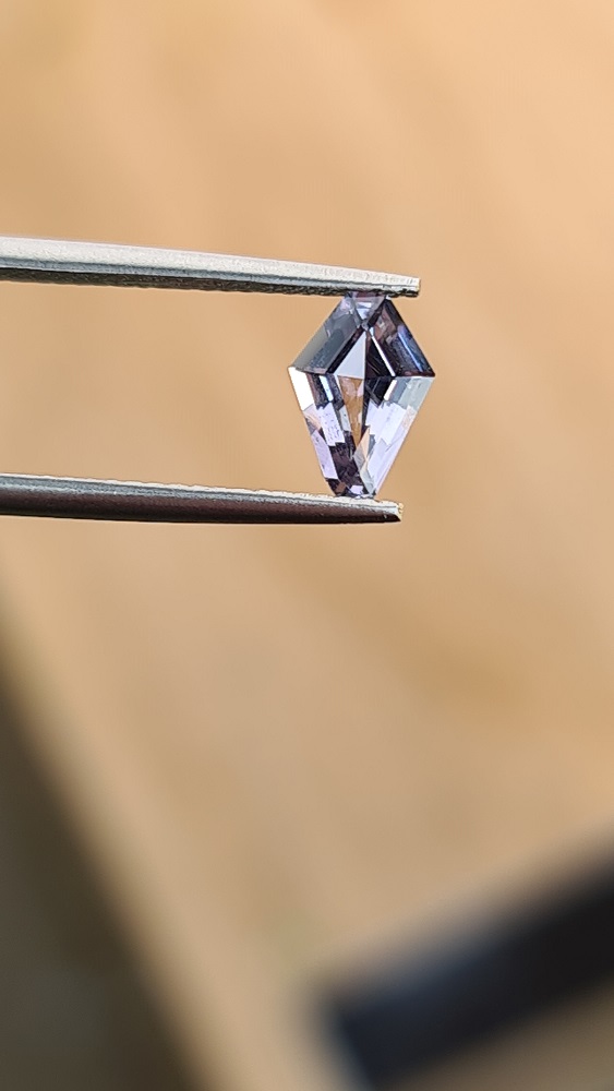 7.7x5.4x3.0mm coffin-cut spinel facet