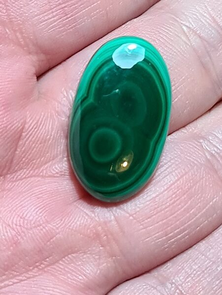 26x16mm Malachite cabochon