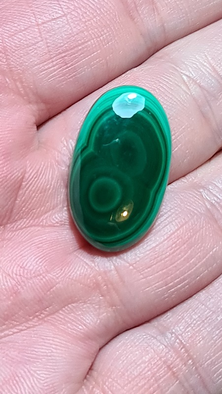26x16mm Malachite cabochon