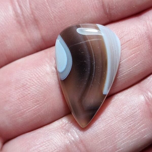 29x19mm Botswana agate cabochon