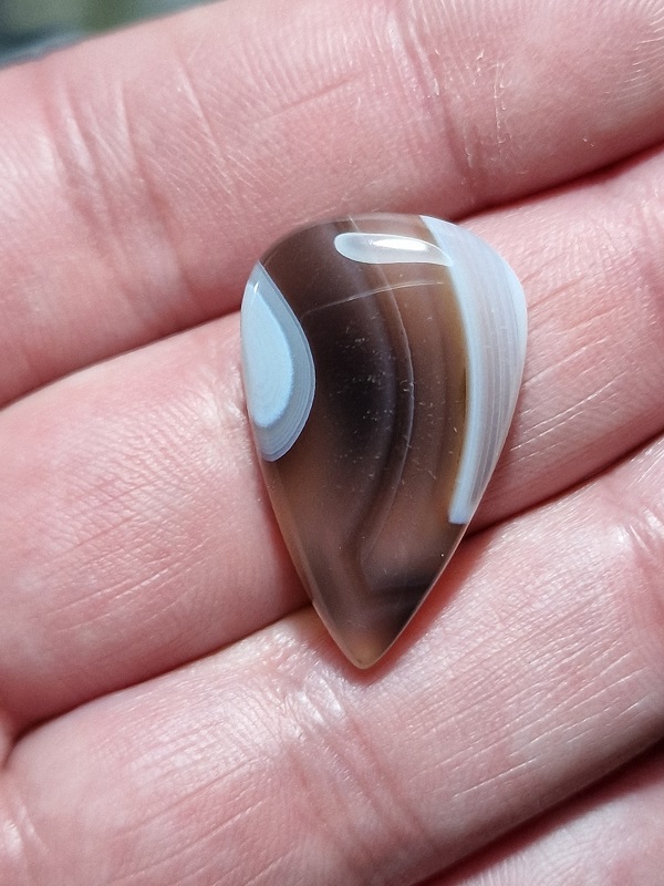 29x19mm Botswana agate cabochon