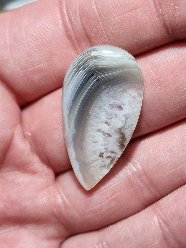 36x19mm Botswana agate cabochon