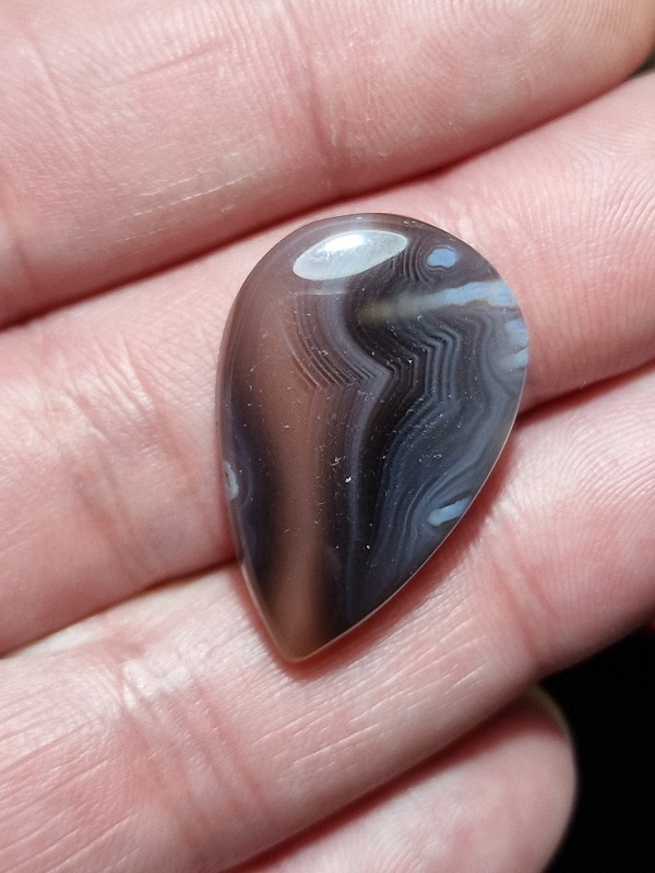 30x19mm Botswana agate cabochon