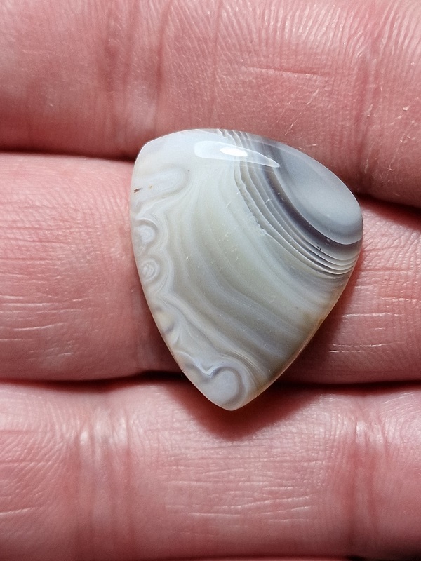 25x21mm Botswana agate cabochon