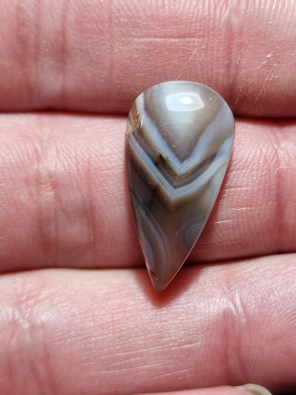 25x13mm Botswana agate cabochon