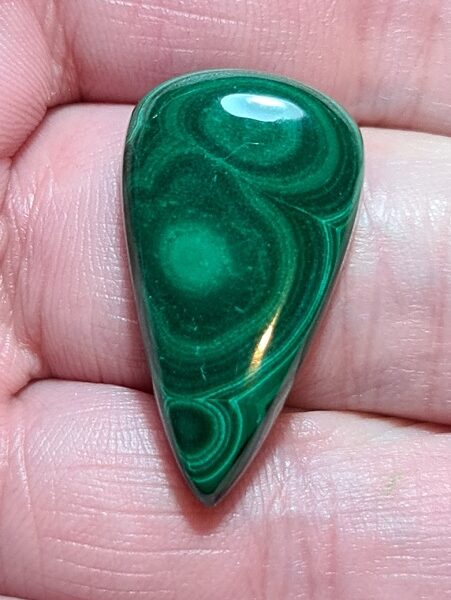 29x17mm Malachite cabochon