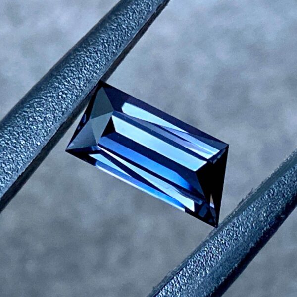 10.00x4.68x3.48mm precision-cut blue spinel facet