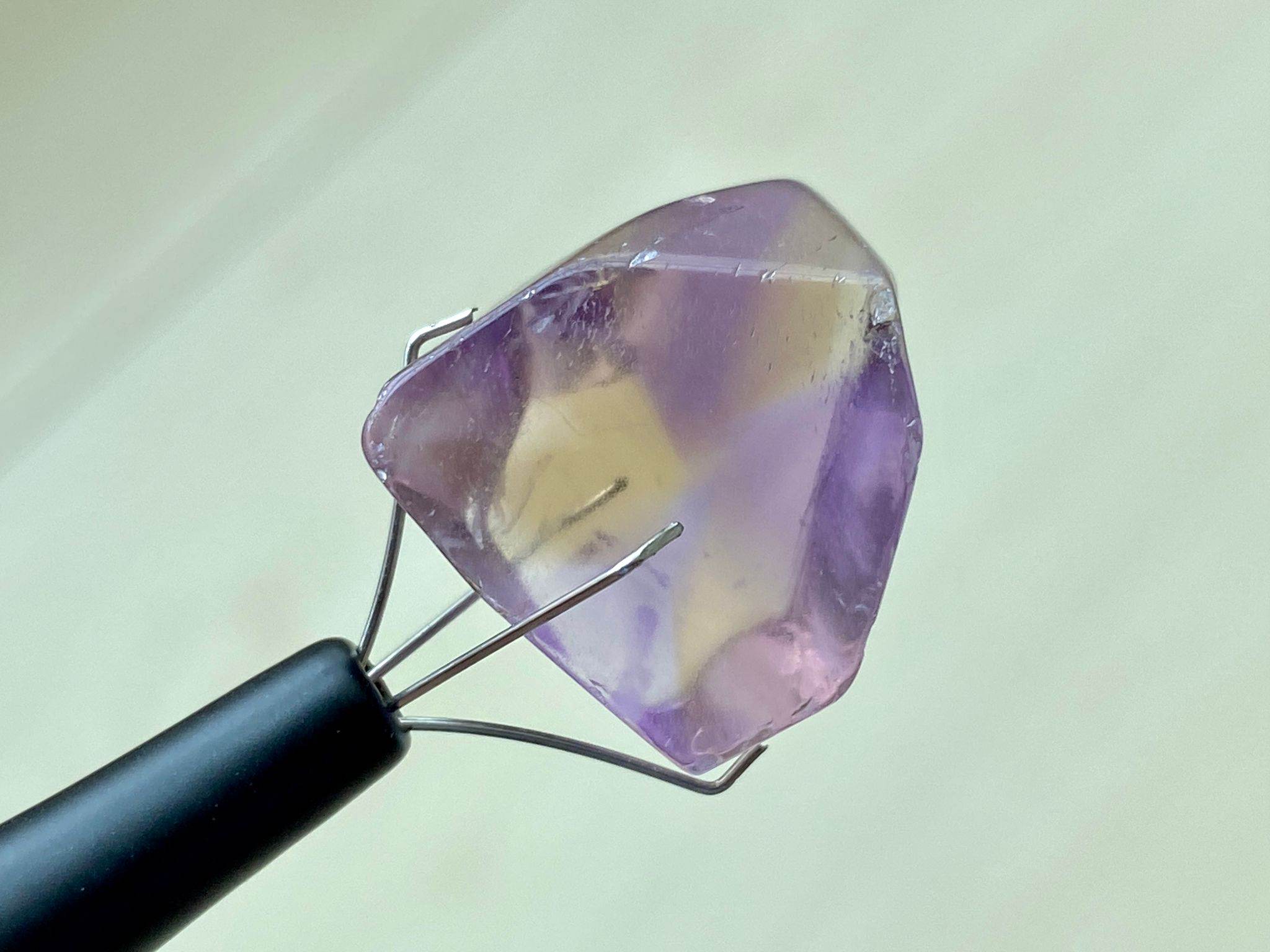 13.27x13.56x10.53mm precision-cut ametrine facet - Image 4