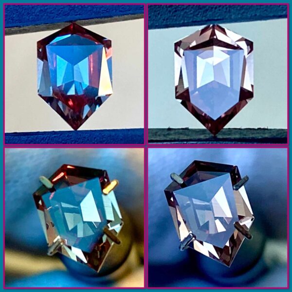 8.00x6.18x3.62mm precision-cut colour change garnet facet