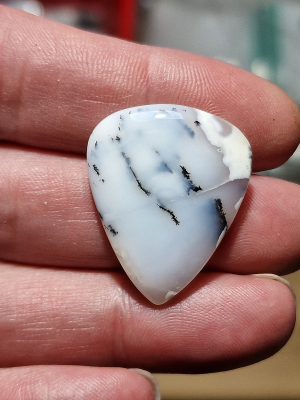 32x26mm Dendritic chalcedony cabochon