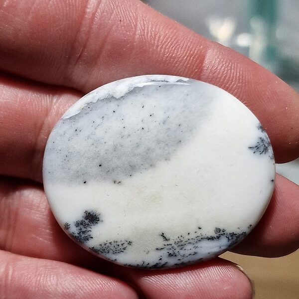 43x37mm Dendritic chalcedony cabochon