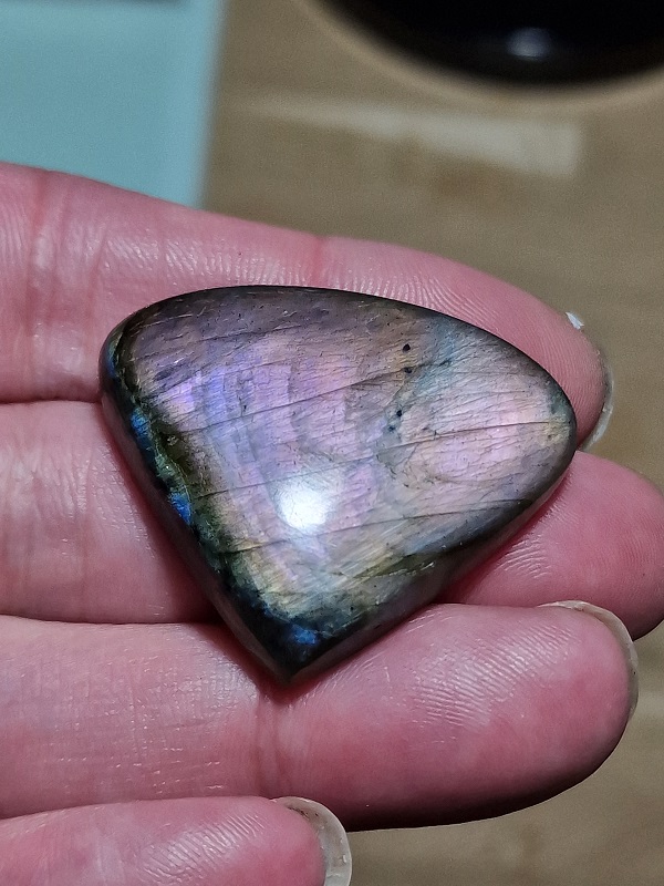 40x33mm purple labradorite cabochon