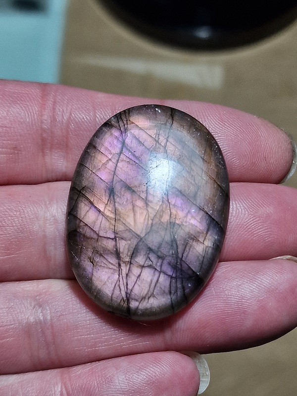 42x31mm purple labradorite cabochon