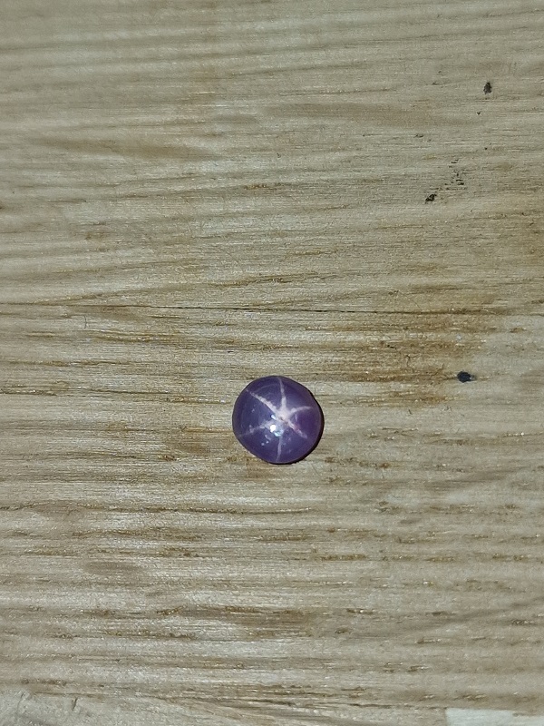 4.85mm round Sri-Lankan star sapphire cabochon