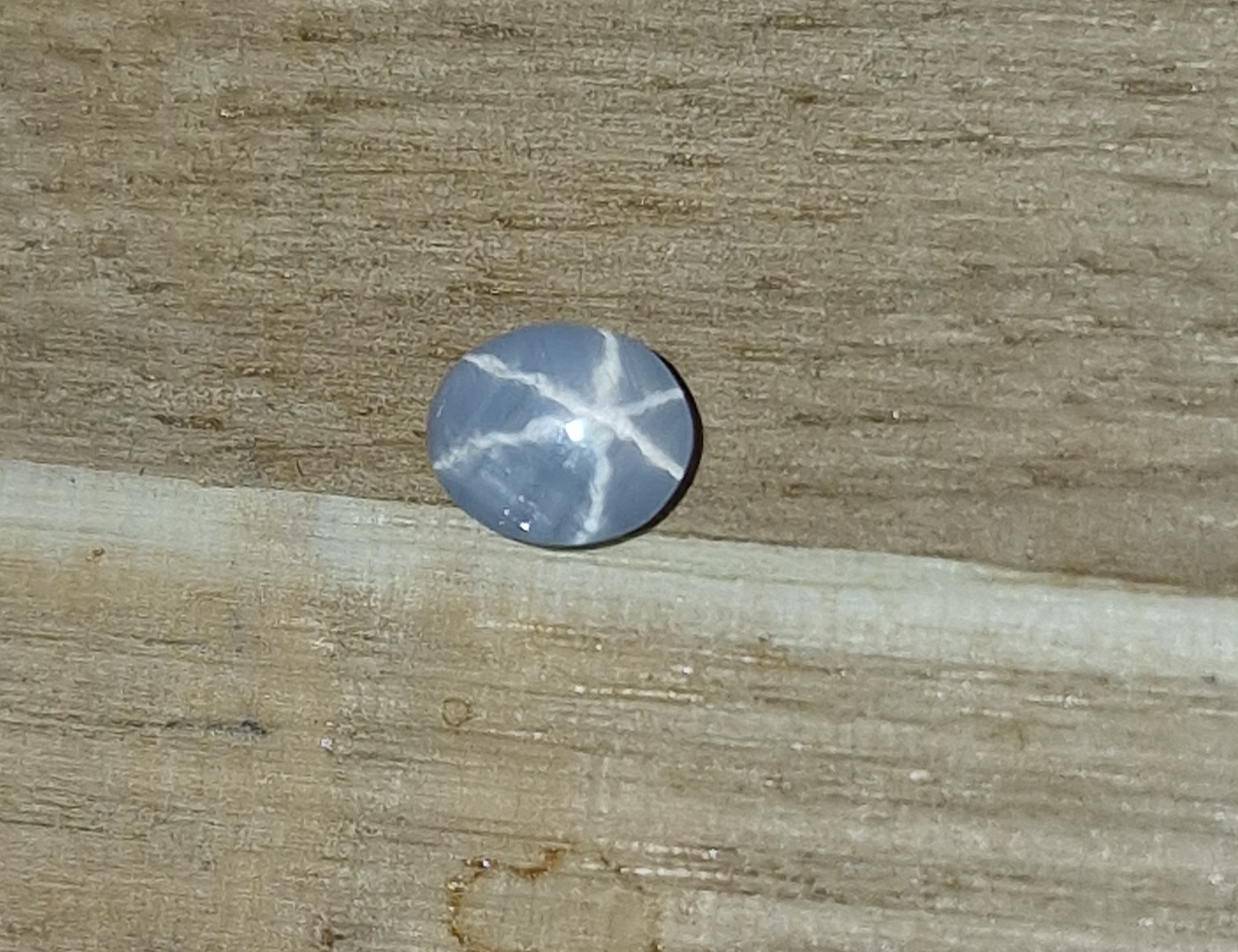 5.45x4.50x2.32mm Sri-Lankan star sapphire cabochon