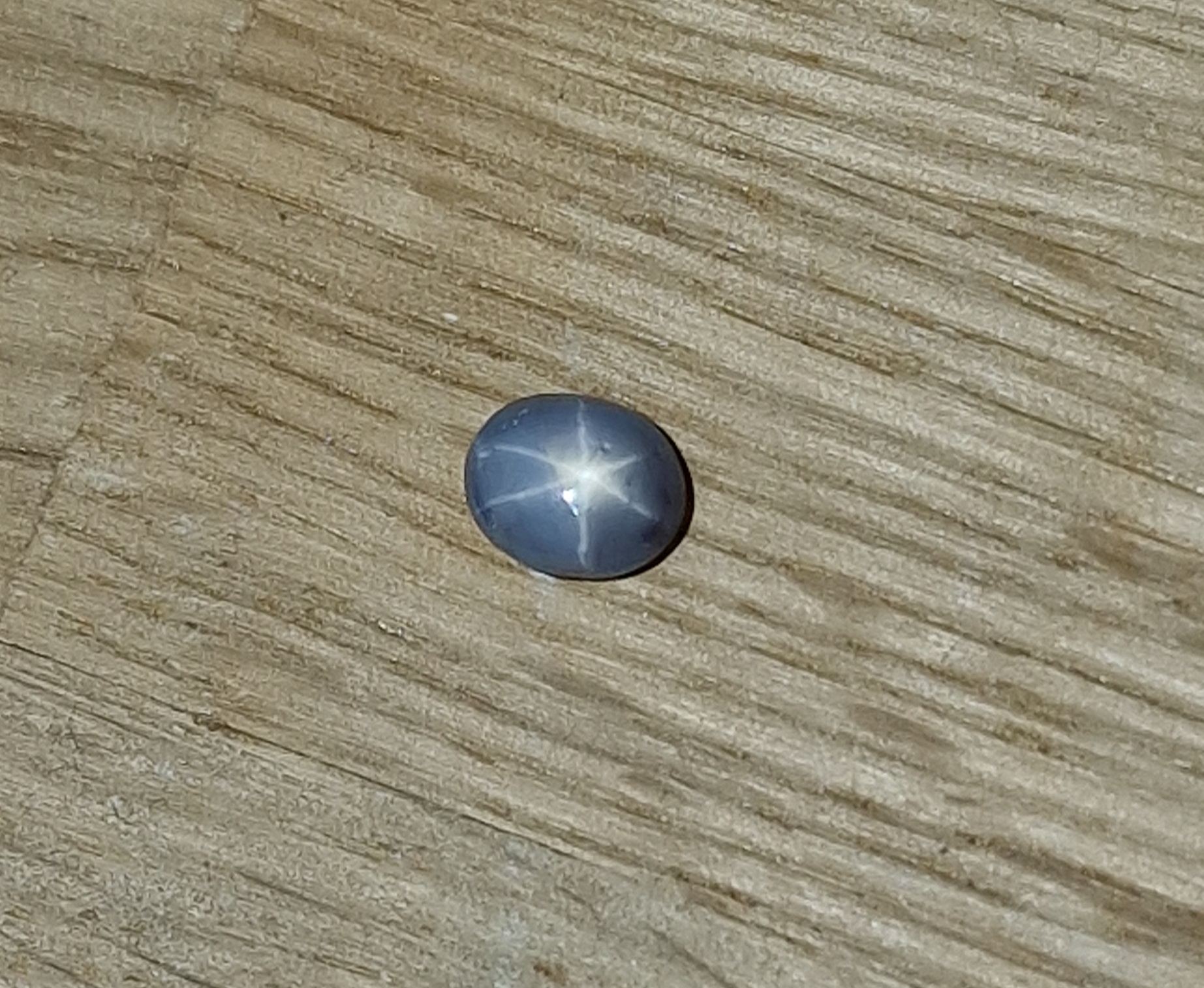 6.39x5.23x4.45mm Sri-Lankan star sapphire cabochon