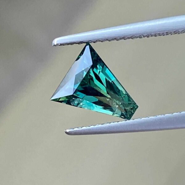 8.10x7.16x4.17mm precision-cut Nigerian sapphire facet