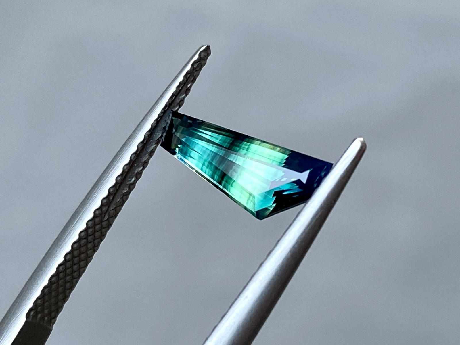11.90x4.20x3.37mm precision-cut Nigerian sapphire facet - Image 5