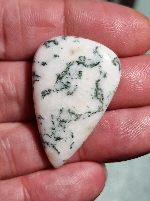 40x26mm green tree agate cabochon