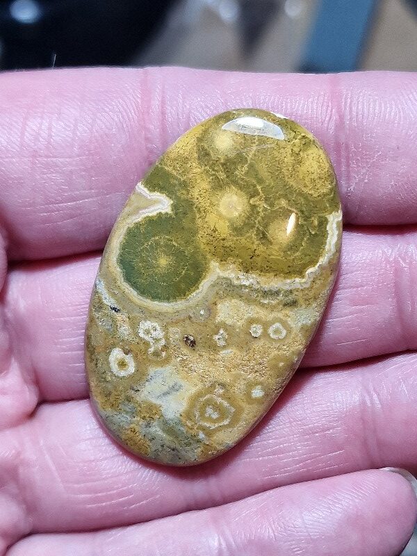 47x28mm Ocean jasper cabochon