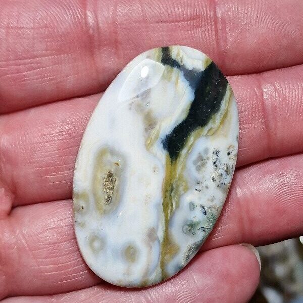 45x30mm Ocean jasper cabochon