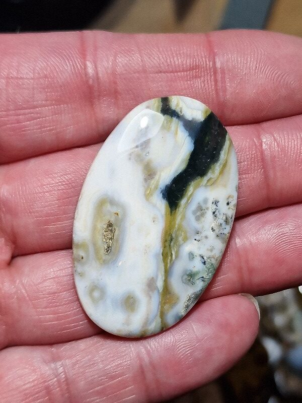 45x30mm Ocean jasper cabochon