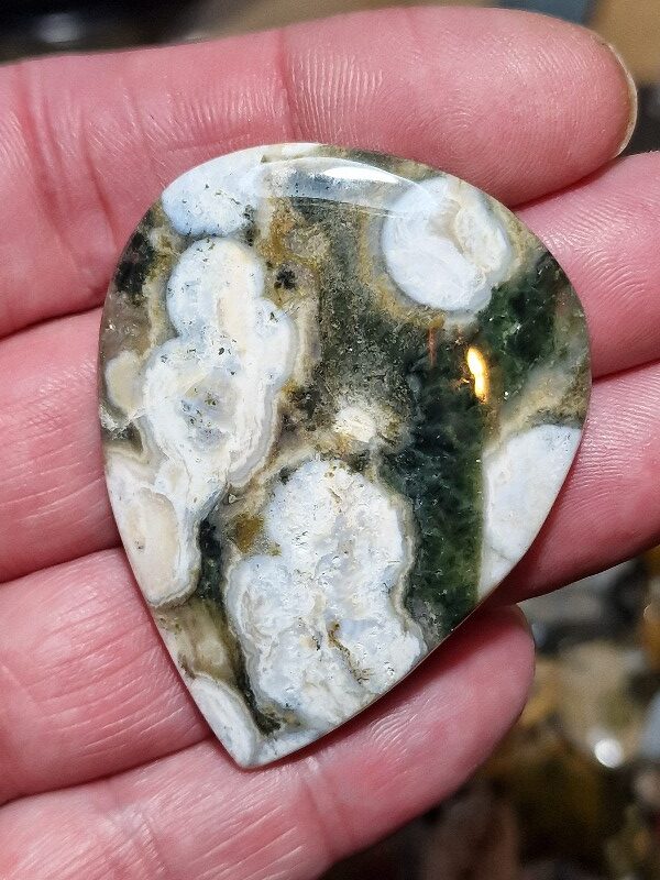 55x43mm Ocean jasper cabochon