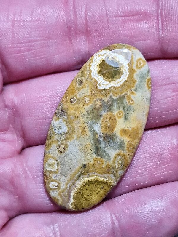 47x24mm Ocean jasper cabochon